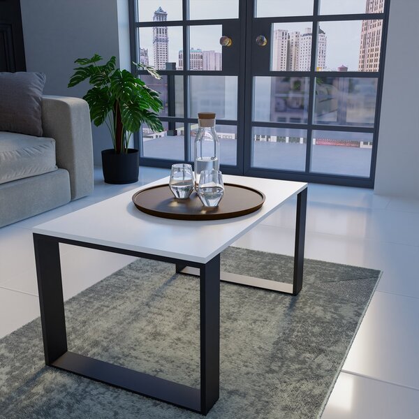Konferenční stolek LOFT MODERN Bílá + černá