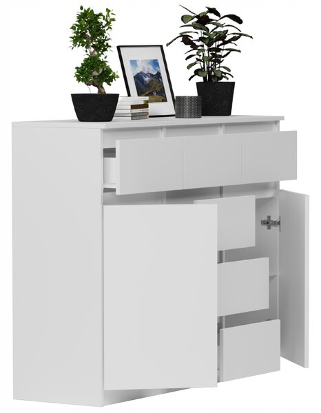Komoda Raunia (bílá). Akce -10%