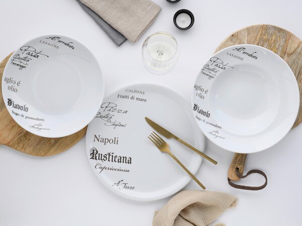 SADA TALÍŘŮ NA PIZZU, keramika, 33 cm Creatable - Online Only nádobí, Online Only