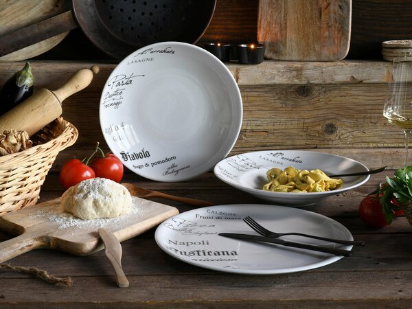 SADA TALÍŘŮ NA PIZZU, keramika, 33 cm Creatable - Online Only nádobí, Online Only
