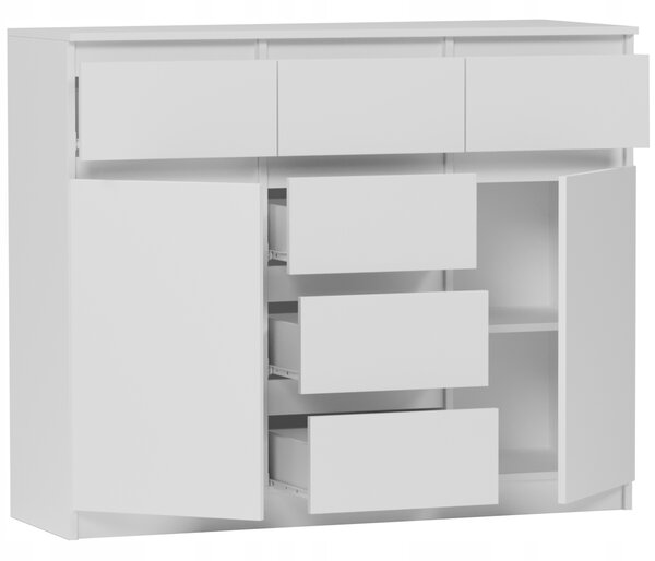 Komoda Raunia (bílá). Akce -10%
