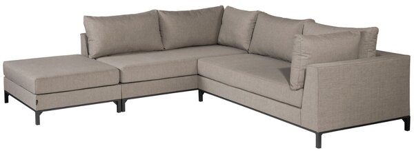 -25 % Dny MOMENTI– WOOOD Hnědá rohová zahradní pohovka Sicilia 262 cm, levá
