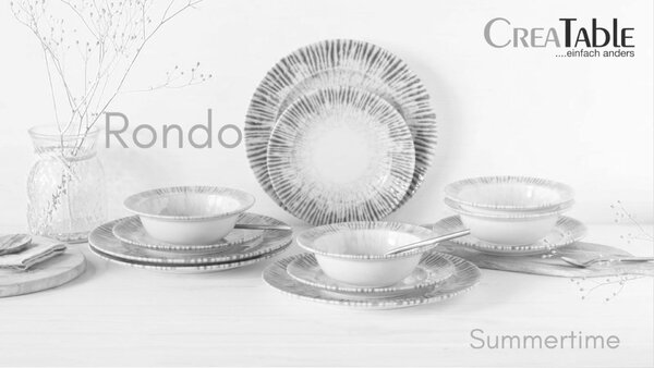 JÍDELNÍ SOUPRAVA 12dílnékamenina Creatable - Online Only nádobí, Online Only