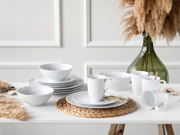KOMBINOVANÁ SOUPRAVA, 16dílné, porcelán Creatable - Online Only nádobí, Online Only
