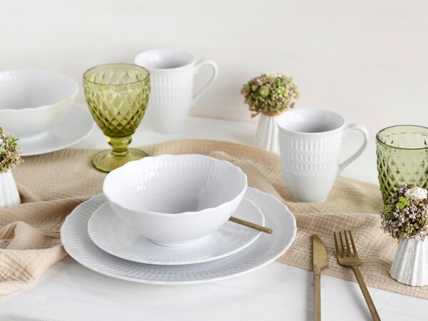 KOMBINOVANÁ SOUPRAVA, 16dílné, porcelán Creatable - Online Only nádobí, Online Only