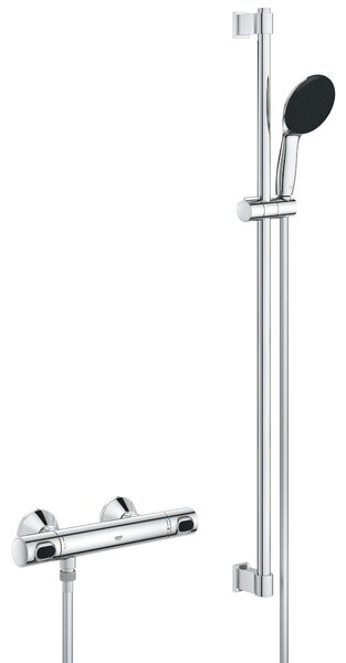 Grohe Precision Flow sprchová baterie nastěnná s termostatem StarLight Chrome 34805001