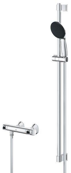 Grohe Precision Flow sprchová baterie nastěnná s termostatem StarLight Chrome 34805001