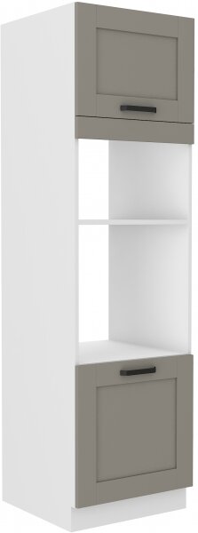 Kuchyňská skříňka LUNA bílá 60 DPM-210 2F barva dvířek: světle šedá Clay