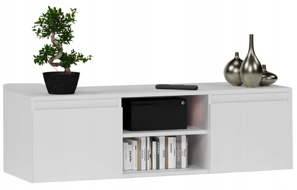 TV stolek/skříňka Rivana (bílá). Akce -16%