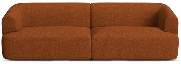 -25 % Dny MOMENTI– Cosmopolitan Design Terakotově oranžová čalouněná čtyřmístná pohovka Campi 255 cm