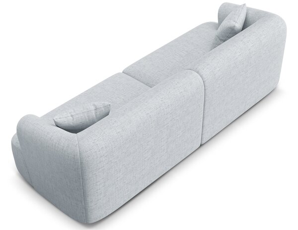 -25 % Dny MOMENTI– Cosmopolitan Design Světle šedá čalouněná čtyřmístná pohovka Campi 255 cm