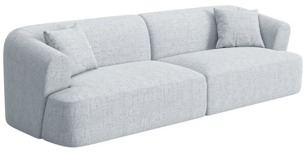-25 % Dny MOMENTI– Cosmopolitan Design Světle šedá čalouněná čtyřmístná pohovka Campi 255 cm