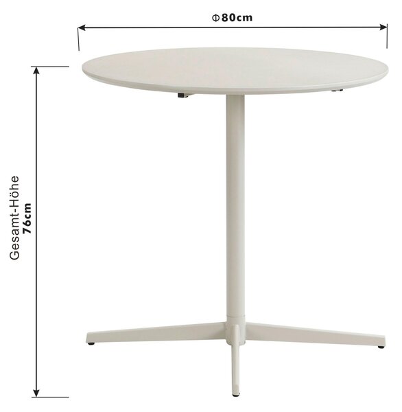 JÍDELNÍ STŮL, kašmírová, 80/76/80 cm P & B - Jídelní stoly, Online Only