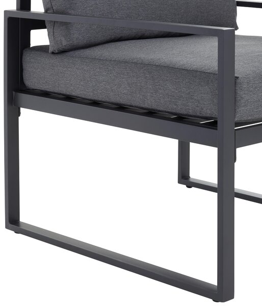 ZAHRADNÍ JÍDELNÍ SET 4dílné, kov, sklo, textil Ambia Garden - Online Only zahradní nábytek, Online Only