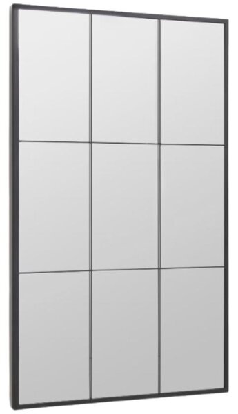Černé kovové stojací zrcadlo Kave Home Ulrica 100 x 160 cm