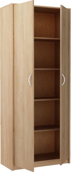 CASARREDO MAXIM 6 dvoudveřová skříň s policemi, dub sonoma