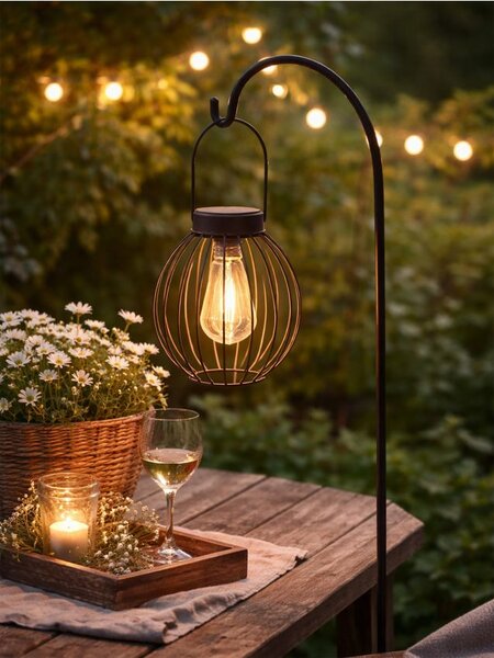 Sinsay - Závěsný solární LED lampion - korálová