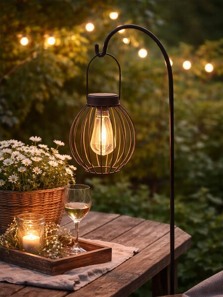 Sinsay - Závěsný solární LED lampion - korálová