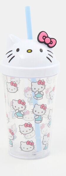 Sinsay - Hrnek s víčkem a brčkem Hello Kitty - vícebarevná
