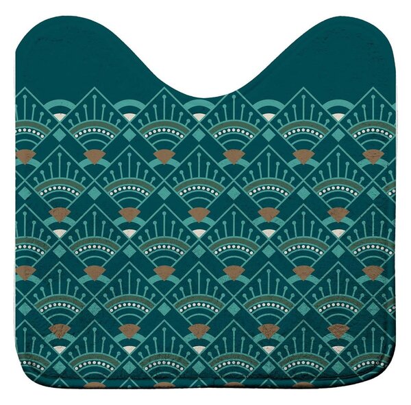 WC koupelnová předložka v petrolejové barvě 45x45 cm Imperia – douceur d'intérieur