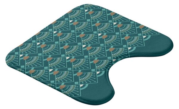 WC koupelnová předložka v petrolejové barvě 45x45 cm Imperia – douceur d'intérieur