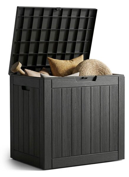 Zahradní úložný box černý 117 L