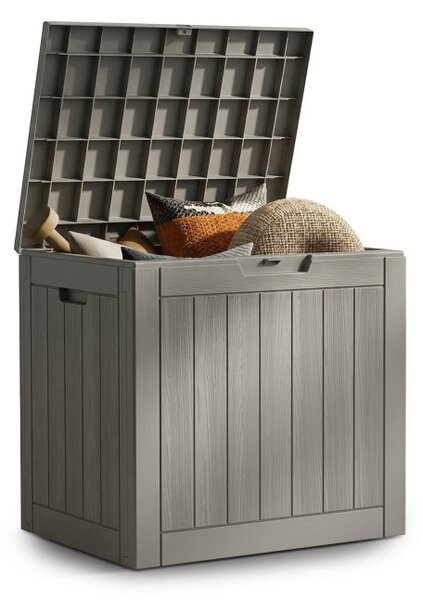 Zahradní úložný box šedý 117 L