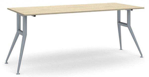 Jednací kancelářský stůl WIDE, 180x80 cm, dub přírodní
