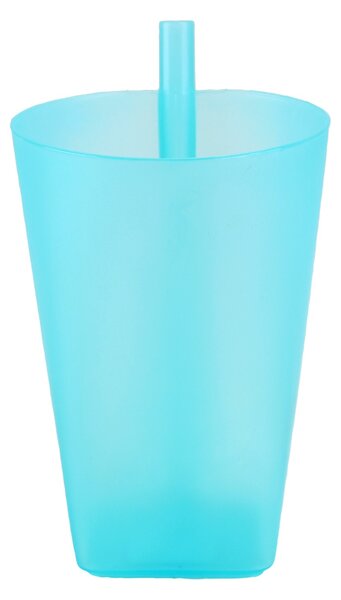 Plastový kelímek s brčkem TORO MIX barev