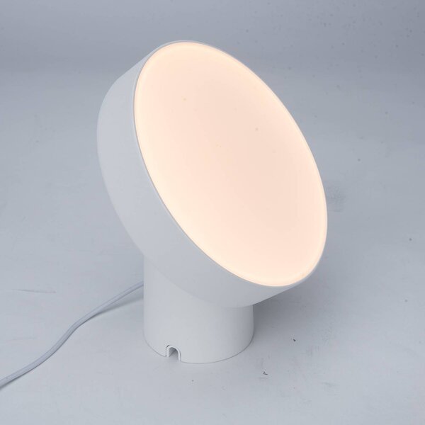 LED stolní lampa Moa s funkcí RGBW, bílá