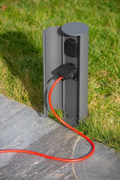 Lucide 27849/02/29 zahradní sloupek se zásuvkami Powerpoint 2x230V