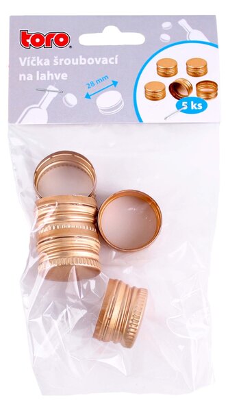 Toro Šroubovací víčka na lahve 28mm 5ks