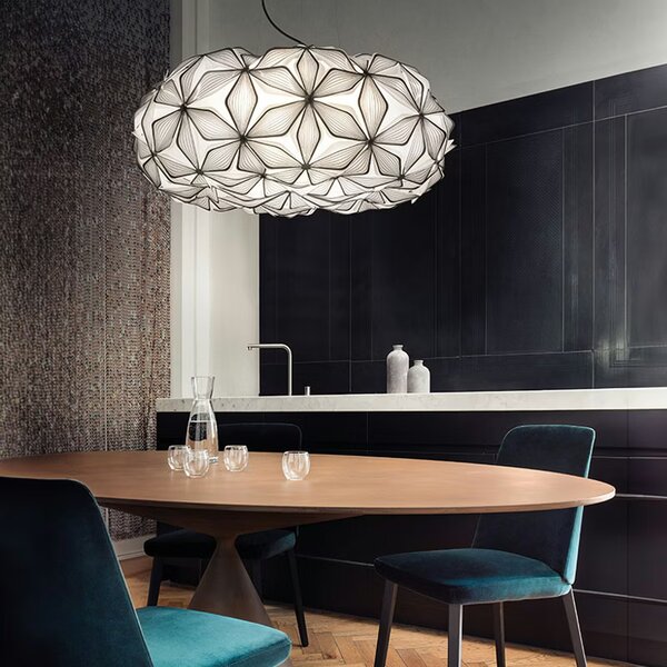 Slamp Závěsné svítidlo C'EST LA VIE, MEDIUM, pr. 53cm, 2xE27 Barva: Černá, Barva kabelu: černá