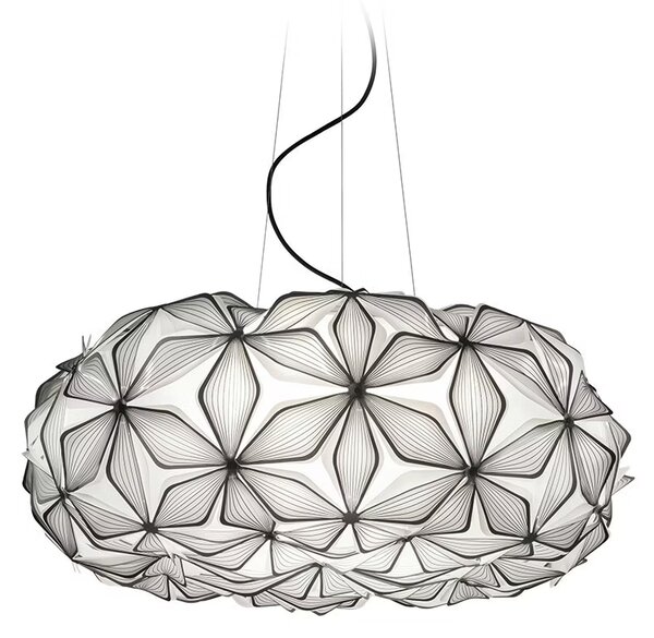 Slamp Závěsné svítidlo C'EST LA VIE, LARGE, pr. 70cm, 4xE27 Barva: Černá, Barva kabelu: transparentní