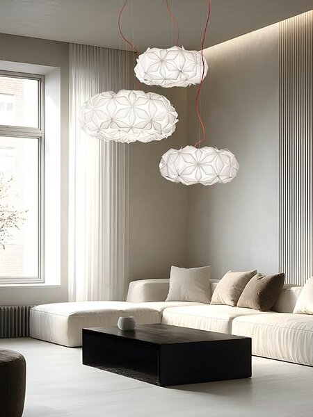 Slamp Závěsné svítidlo C'EST LA VIE, MEDIUM, pr. 53cm, 2xE27 Barva: Černá, Barva kabelu: černá
