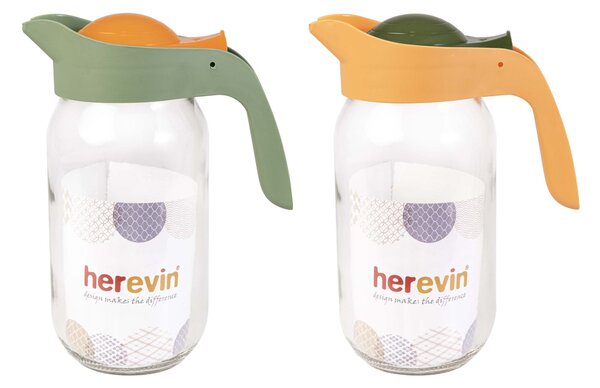 Skleněný džbán s víčkem TORO 1000ml MIX barev