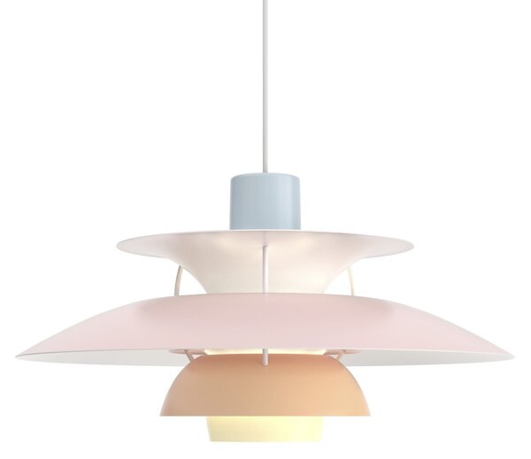 Závěsná lampa PH 5 Pastels Blue/Rose/Peach
