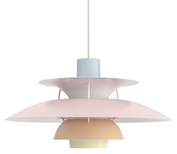 Závěsná lampa PH 5 Pastels Blue/Rose/Peach