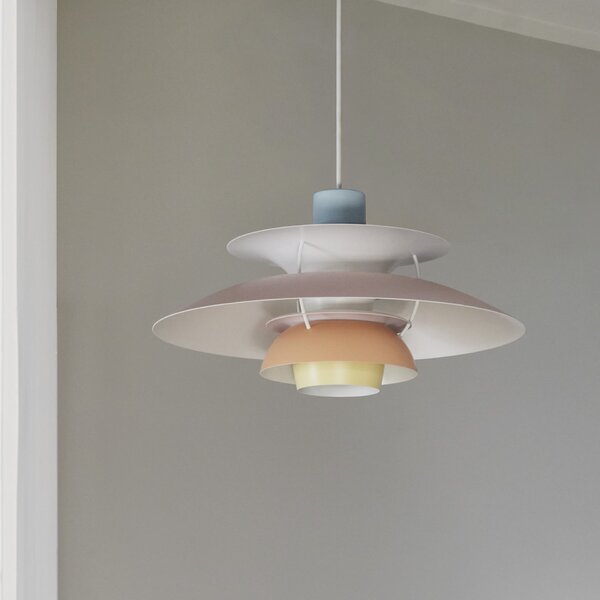 Závěsná lampa PH 5 Pastels Blue/Rose/Peach