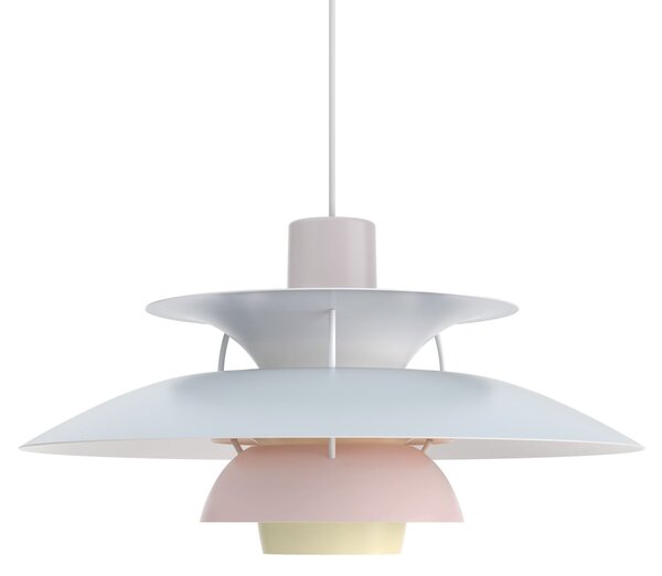 Závěsná lampa PH 5 Pastels Oyster blue/Rose