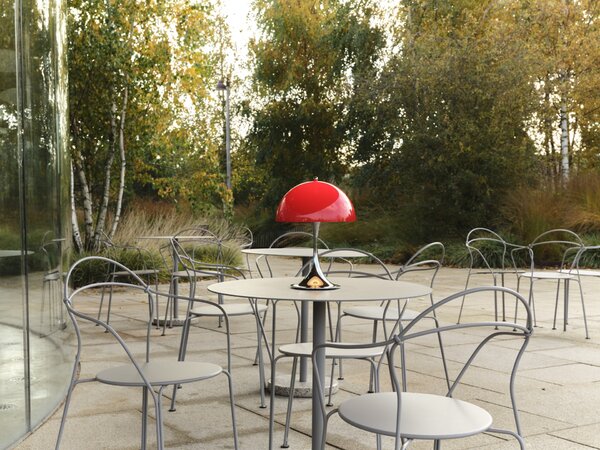 Přenosná lampa Panthella 250 V3 Opal Red / Chrome