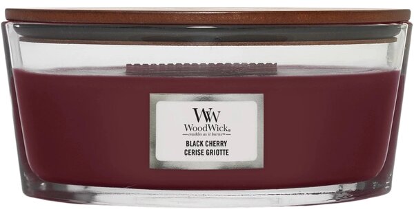 Vonná svíčka WoodWick loď, Black Cherry