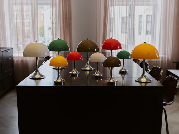 Přenosná lampa Panthella 250 V3 Opal Brown / Chrome