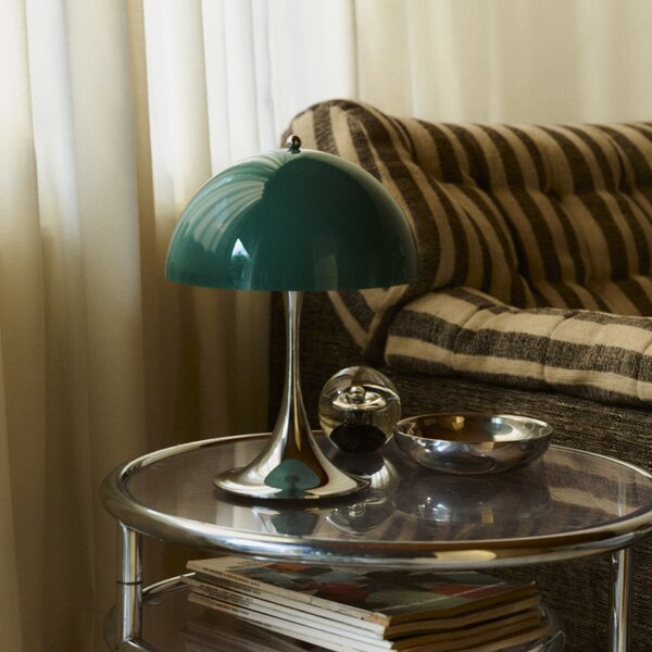 Přenosná lampa Panthella 250 V3 Opal Green / Chrome