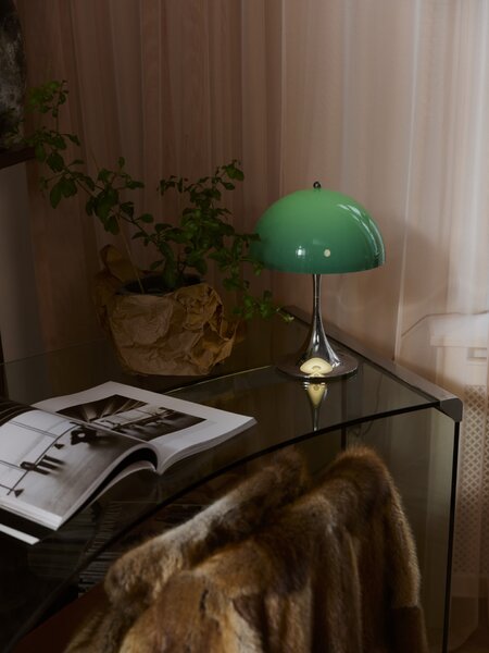 Přenosná lampa Panthella 250 V3 Opal Green / Chrome