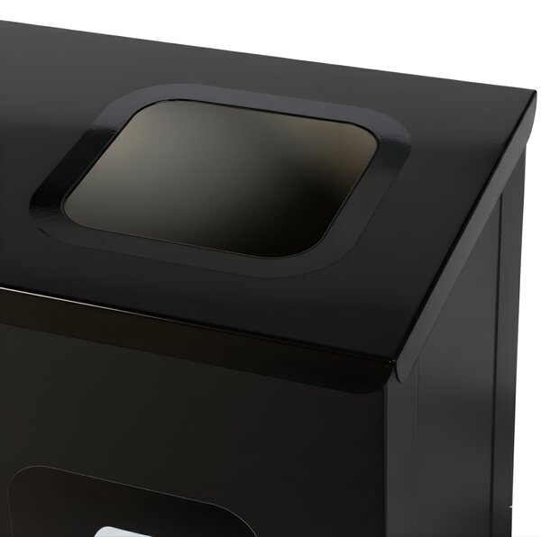 Alda Sestava na tříděný odpad Eko Station 3 x 60 l, lakovaná ocel, černá