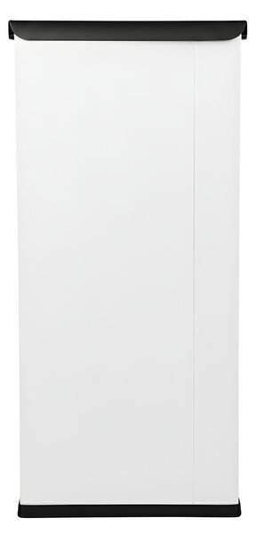 Alda Sestava na tříděný odpad Eko Station 3 x 60 l, lakovaná ocel, bílá/černé víko