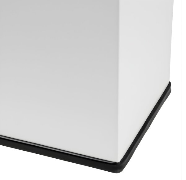 Alda Sestava na tříděný odpad Eko Station Mini, 4 x 12L, lakovaná ocel, bílá/černé víko