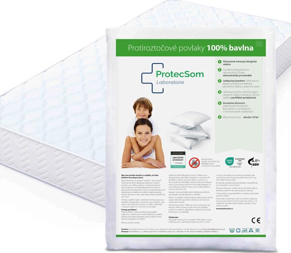 ProtecSom Protiroztočový povlak na matraci 60 × 120 × 15 cm (dětská)
