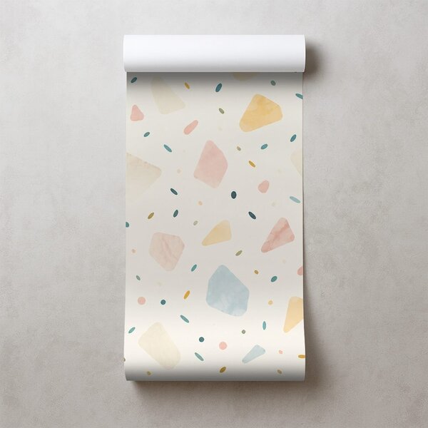Tapeta pastelové terrazzo tvary